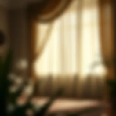 Elegant fabric draping showcasing the interplay of light and shadow