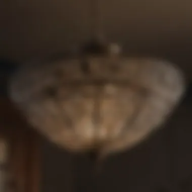 Intricate Design of Pendant Light Close-up of a pendant light's intricate design details