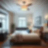 Elegant bedroom featuring a blend of modern and classic furniture