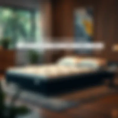 Diagram comparing sleep quality on different mattress types