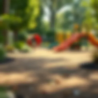 Safety Ground Cover Options Safe and soft ground cover material beneath playground equipment