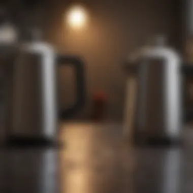 Before and After Cleaning Before and after cleaning comparison of a coffee percolator