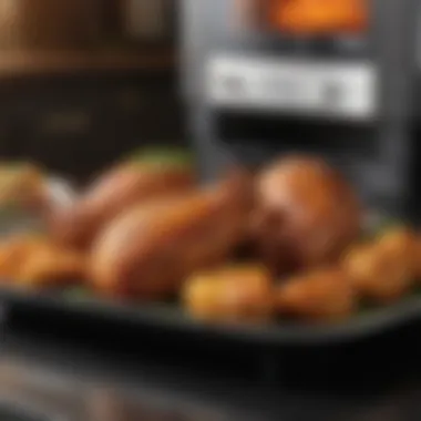 Delectable Dishes Made in Air Fryer Oven A variety of delectable dishes cooked using an air fryer oven
