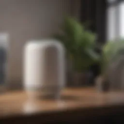 Compact air purifier suitable for small spaces