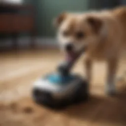 Powerful vacuum designed for dog fur removal