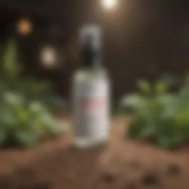 Homemade Peppermint Repellent DIY peppermint repellent spray in action