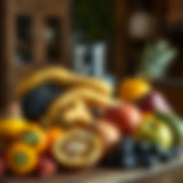 Assorted Fresh Fruits Ready for Juicing Assorted fresh fruits ready for juicing