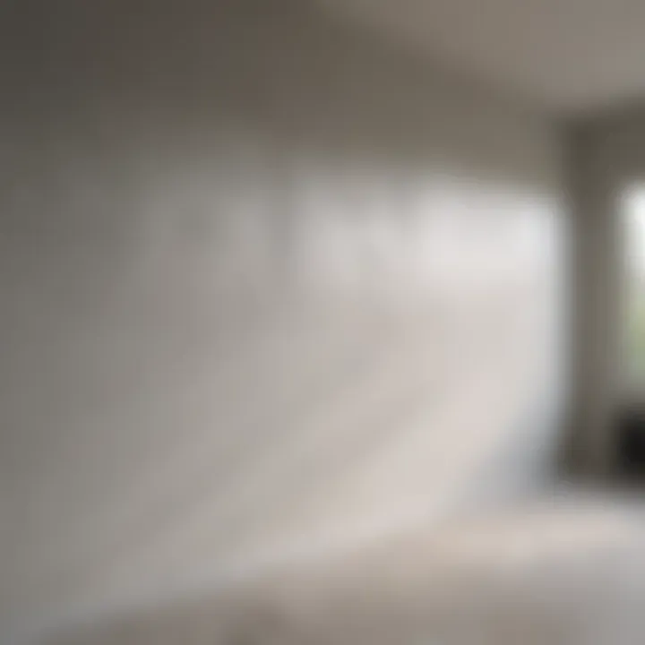 Smooth finished drywall ready for painting