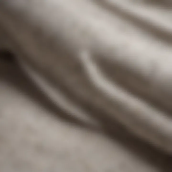 Close-up of premium fabric texture of Boll and Branch sheets