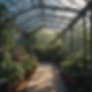 Blueprint of a Greenhouse Design A blueprint of a small greenhouse design with dimensions and layout