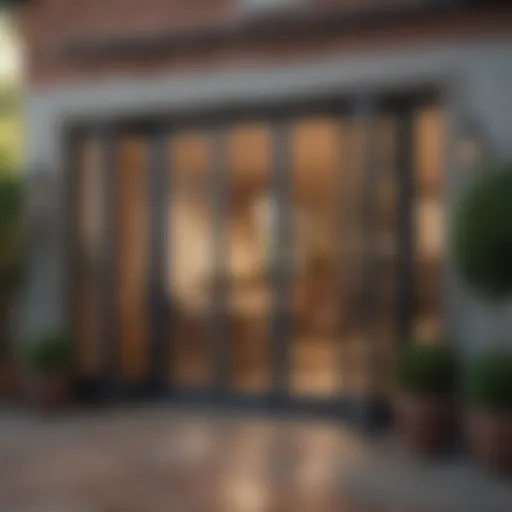 Elegant French doors enhancing patio aesthetics