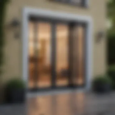 Installation overview of French doors