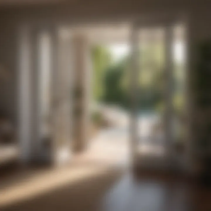 Stylish interior design featuring French doors