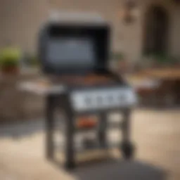 Char Broil single burner grill showcasing its sleek design