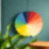 Color wheel illustrating various shades and tones