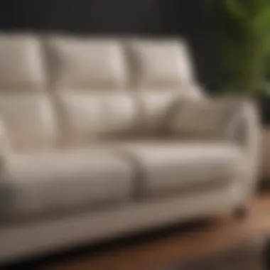 Ergonomic Design for Enhanced Support Detailed view of ergonomic couch design