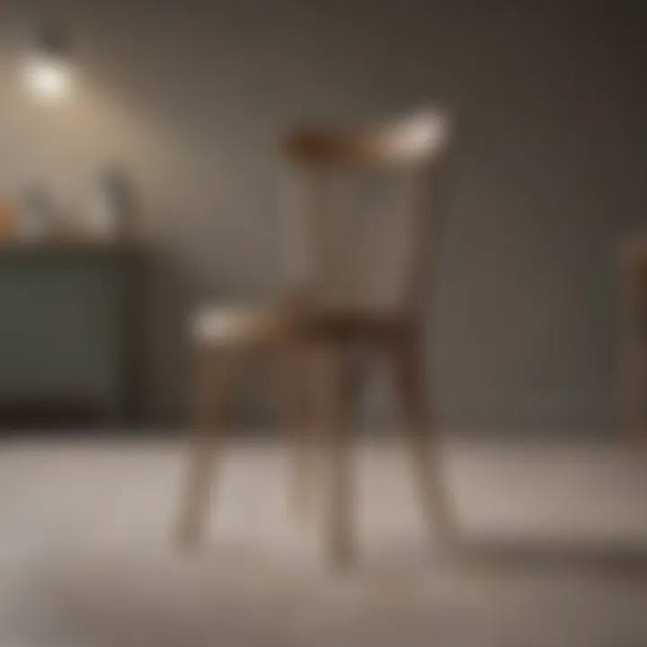 Various kitchen chair materials laid out for comparison