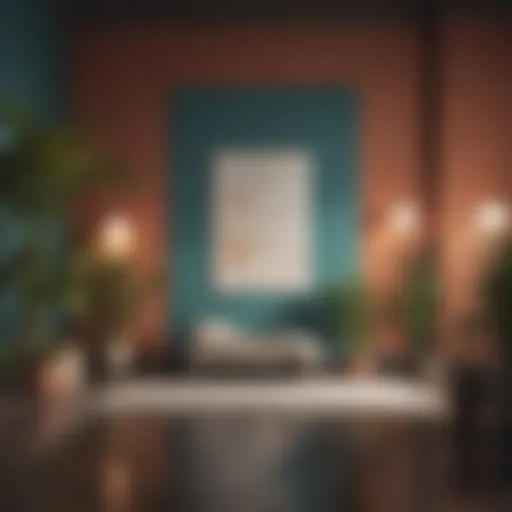 Color palette featuring harmonious shades for interior design