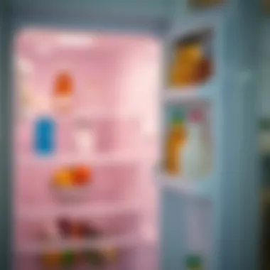 Fridge After a Deep Clean Sparkling clean refrigerator after cleaning