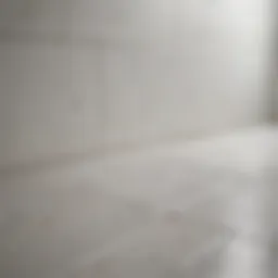 Close-up view of clean white grout lines between tiles