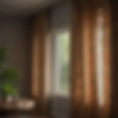 Textured Layers for Enhanced Aesthetic Appeal Layered window treatments showcasing texture and color