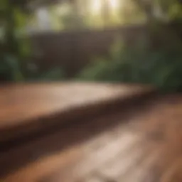 Elegant wooden deck cover enhancing outdoor aesthetics