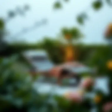 Contemporary design of an outdoor recliner