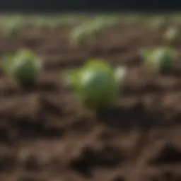 Rich and fertile soil ideal for Brussels sprout cultivation