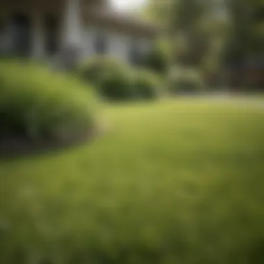 Thriving Healthy Lawn After Maintenance Healthy lawn thriving after proper maintenance