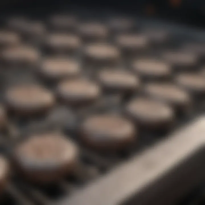 Close-up of grill materials highlighting durability