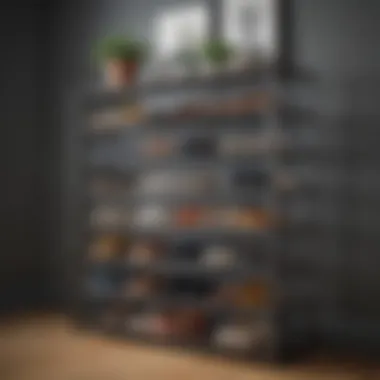 DIY Shoe Rack from Affordable Materials Shoe rack made from budget-friendly materials