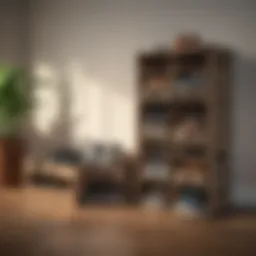 Creative shoe storage solution using repurposed crates