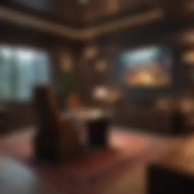 Ambient Lighting for the Perfect Gaming Atmosphere A beautifully designed gaming room showcasing ambient lighting
