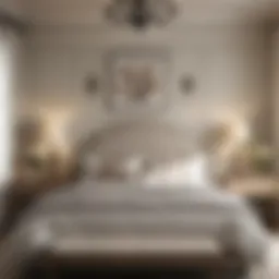 Serene bedroom with magnolia-inspired decor