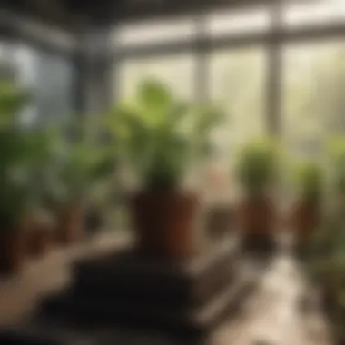 Optimal Conditions for Plant Growth A diagram illustrating optimal environmental conditions for hothouse plants