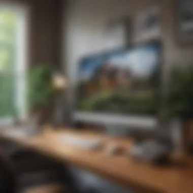 Integration of technology in a home office for enhanced efficiency