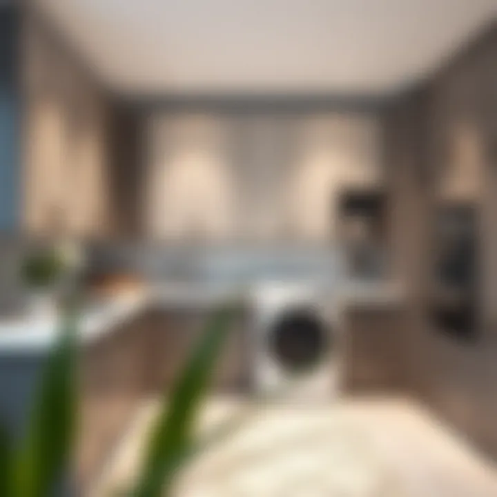 Elegant custom cabinet design in a modern laundry room