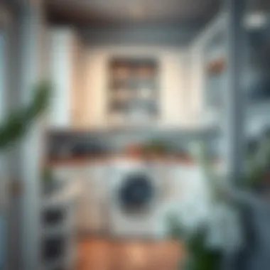 Organized laundry room with tailored storage solutions