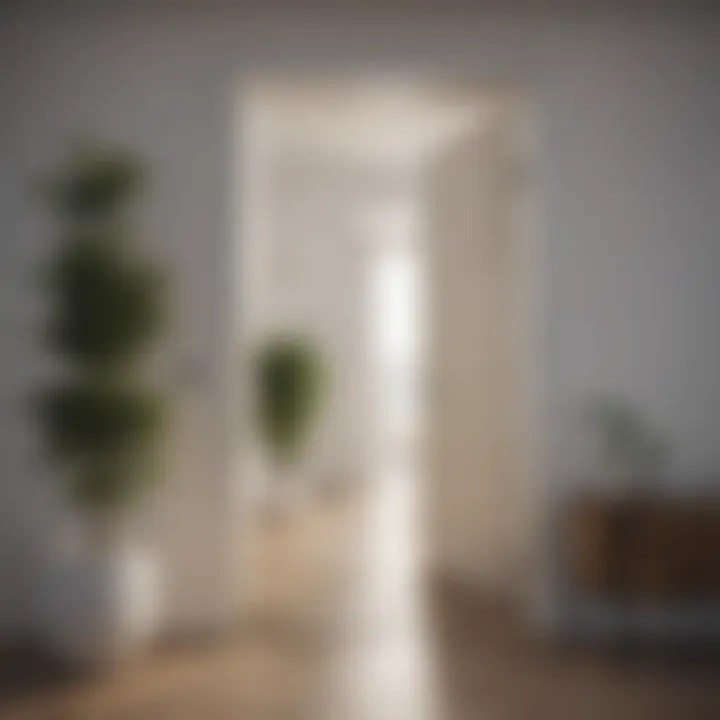 Modern minimalist decor enhancing spatial perception