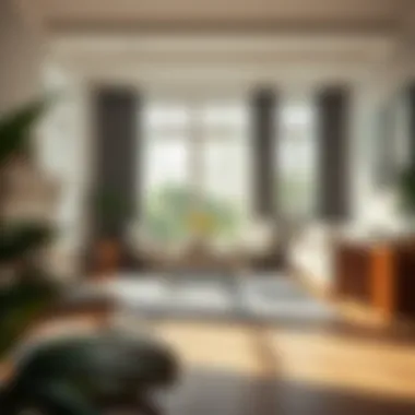 Stylish Living Room with Area Rug Stylish living room with a perfectly sized area rug