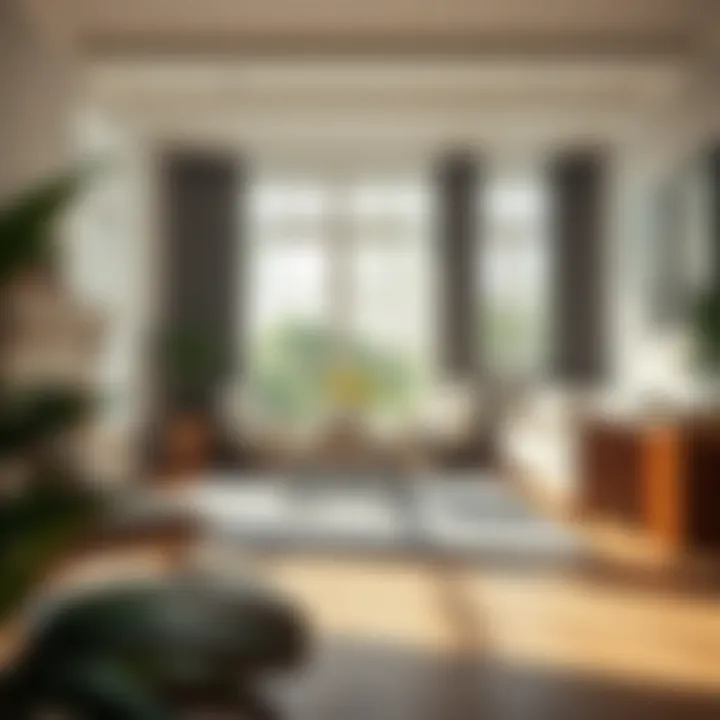 Stylish Living Room with Area Rug Stylish living room with a perfectly sized area rug