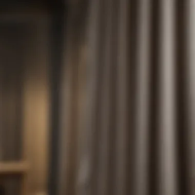 Different fabric types for curtains displayed