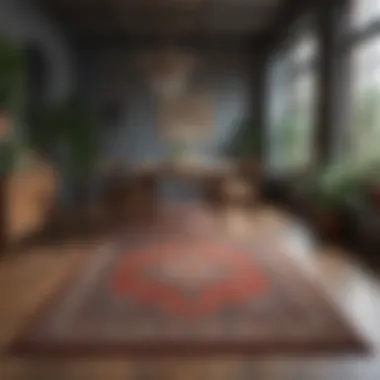 Understanding Rug Shapes and Placement Strategies Visual guide showing different rug shapes and their placement under tables