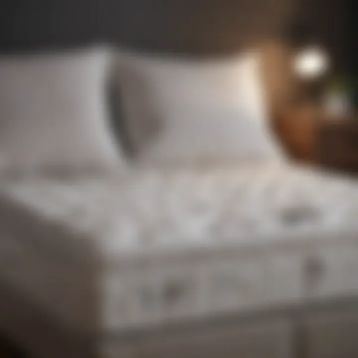 Different types of mattress toppers displayed