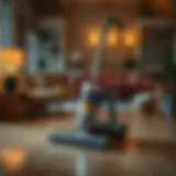 Dyson vacuum showcasing advanced technology for hardwood care