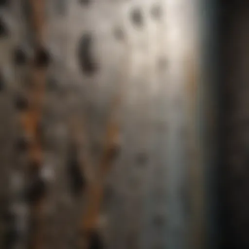 Mold growth on a wall