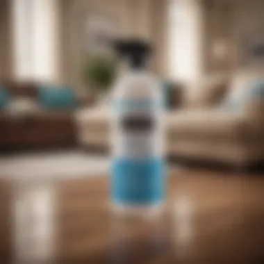 Assortment of cleaning products for upholstery