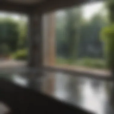 Before and After Glass Cleaning Before and after comparison of glass cleaning