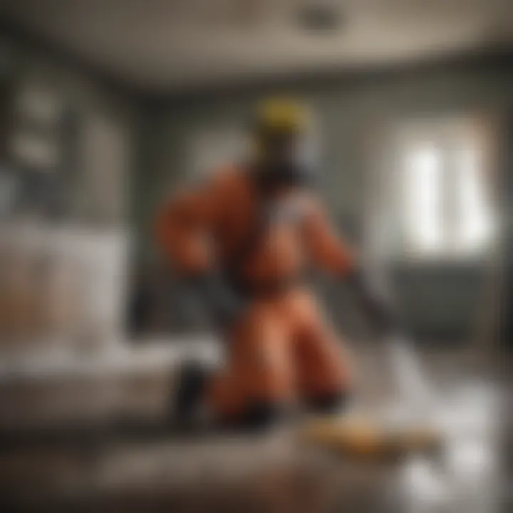 Safety precautions while cleaning mold