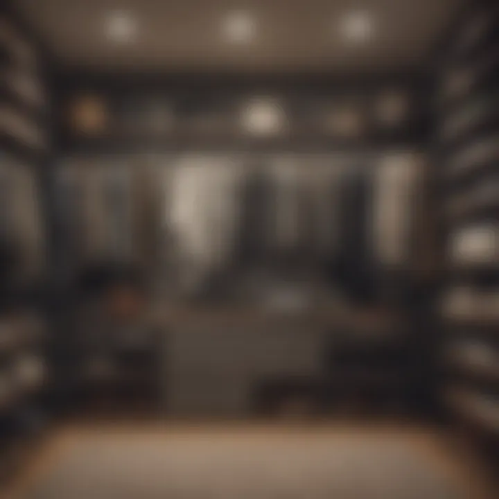 Organized closet showcasing fresh clothing storage